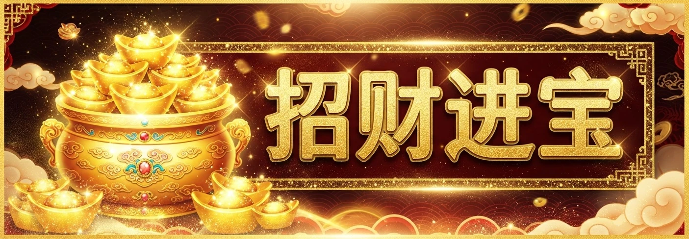 招财进宝 · 水浒六合彩资料装饰图